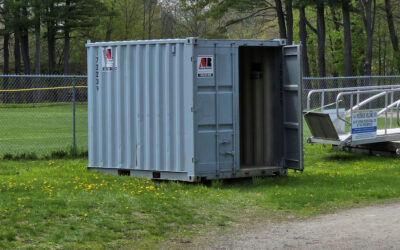 10ft Storage Container Delivered to Westbrook School Department for Softball Equipment Storage