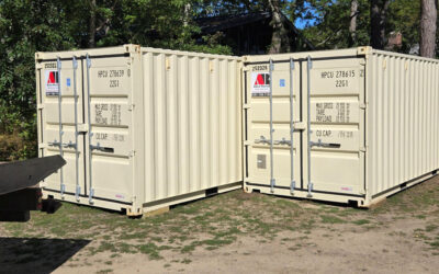 2 20ft Containers Delivered to Prouts Neck Beach Club