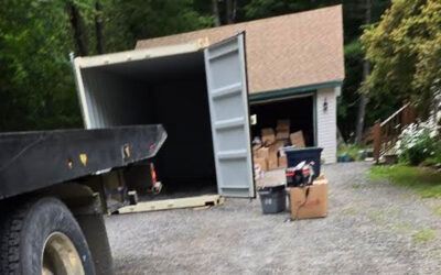 20-Foot Storage Container Pickup in Pittston, ME