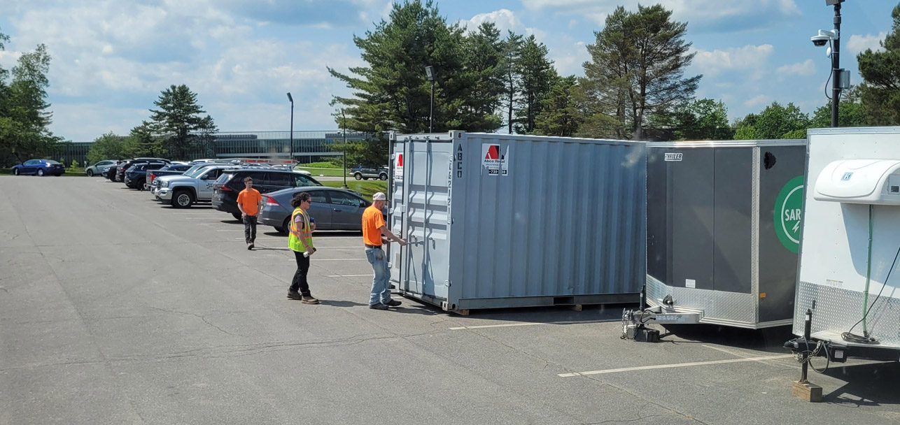 Storage Inc 20 ft storage container rental delivered to Waterville, ME | Abco ...