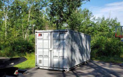 20′ storage container rental at Broadturn Road in Scarborough, Maine
