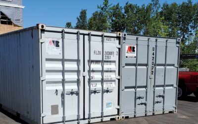 Two 20′ storage container delivery  in Westbrook, Maine