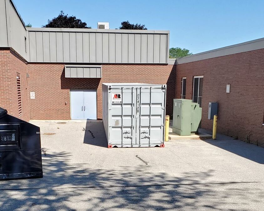40ft storage container rental delivered to Alfred Street, South Portland, Maine 04106