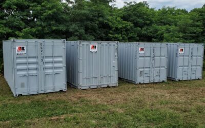 4, 20ft storage container rental to Waterville, Maine 04901