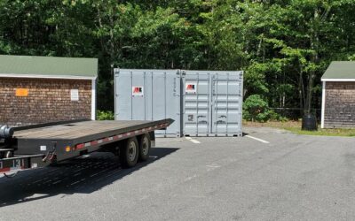 2, 20′ storage container rental in Biddeford, Maine 04005.