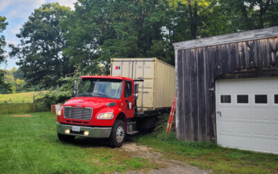 20ft storage container rental picked up in Wells, ME 04090.
