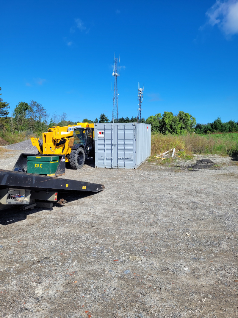 20 ft storage container rental delivered to an Electrician at The