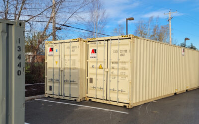 6 total 40’ high cube containers delivered to Bangor Maine