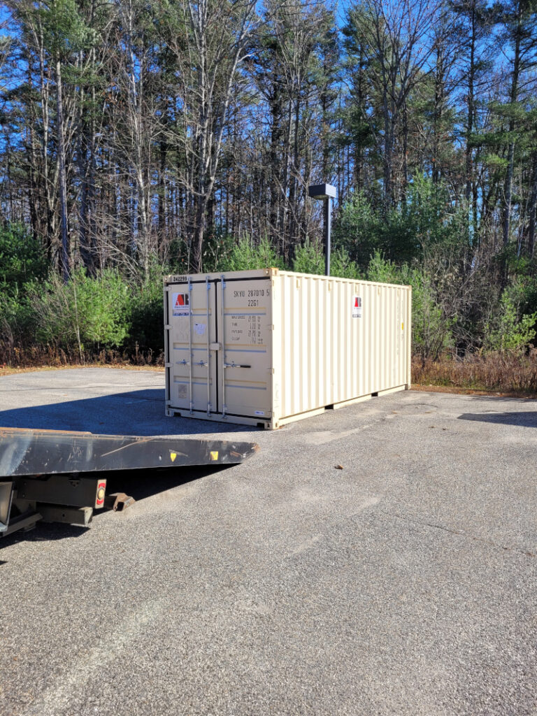 20ft storage container rental delivered to Falmouth, Maine
