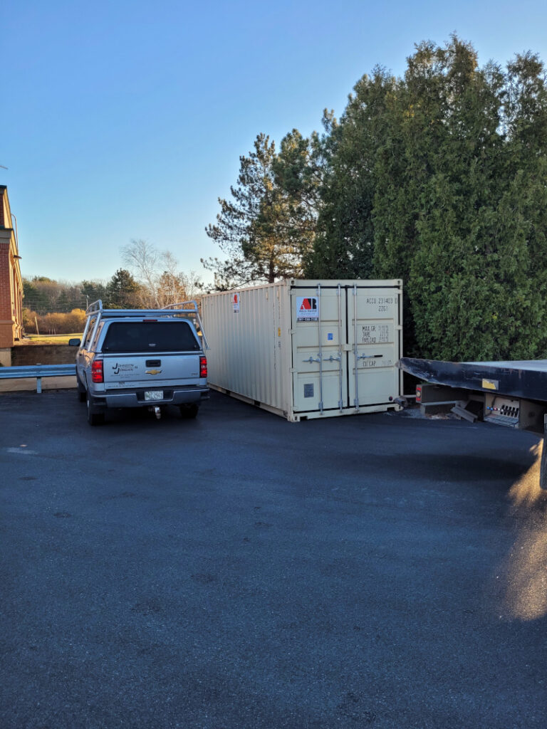 SOLD NEW 20’ storage container to Abbott Labs South in Portland, Maine. 

