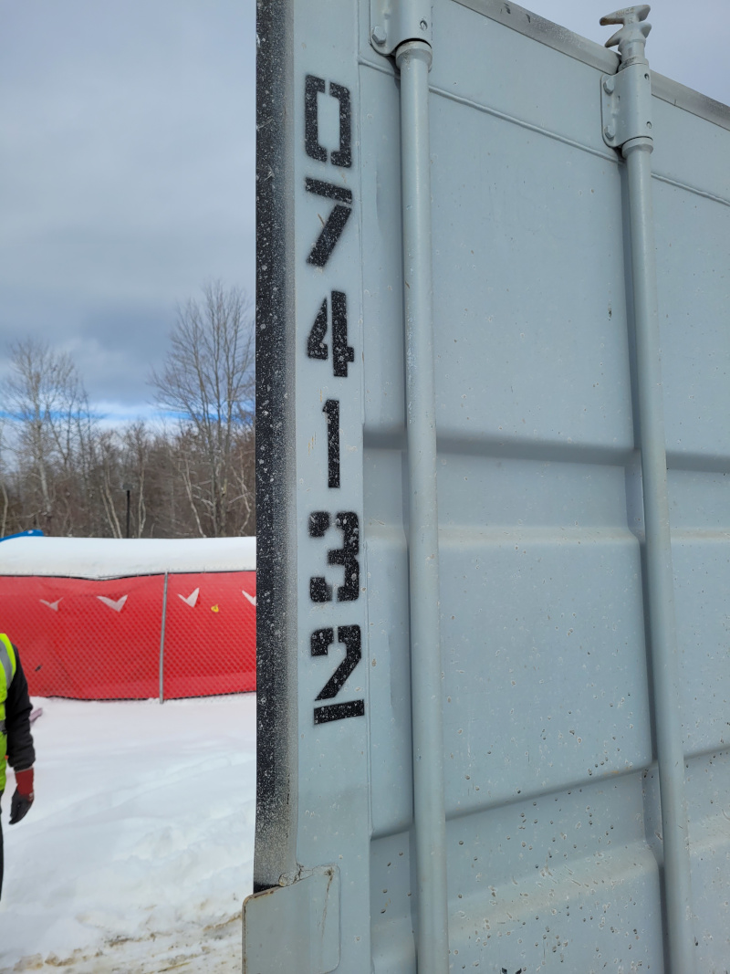 40’ container rental delivered to Orono, ME