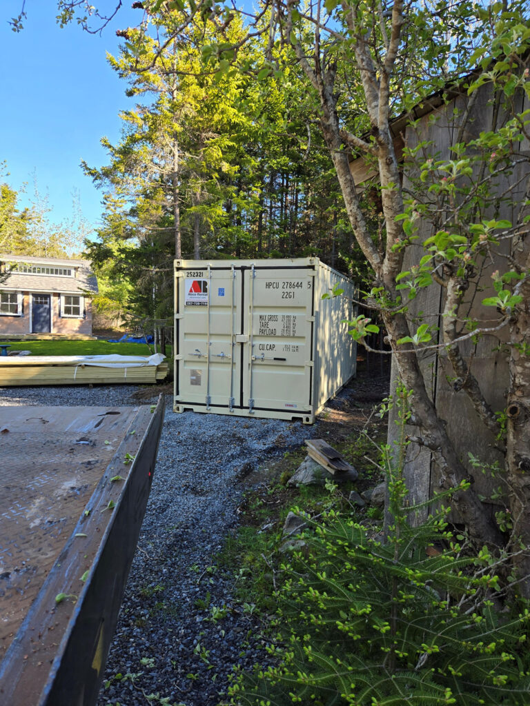 20ft storage container rental delivered to Southport, ME