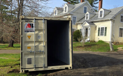 20ft Storage Container Rental Delivered to Homeowner Renovation Project in Searsport, Maine