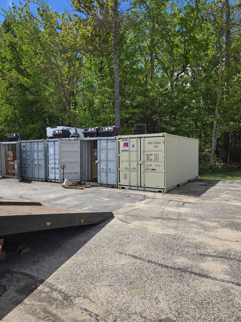 20ft Storage Container Rental Delivered to IRA Ford Storage in Saco, Maine
