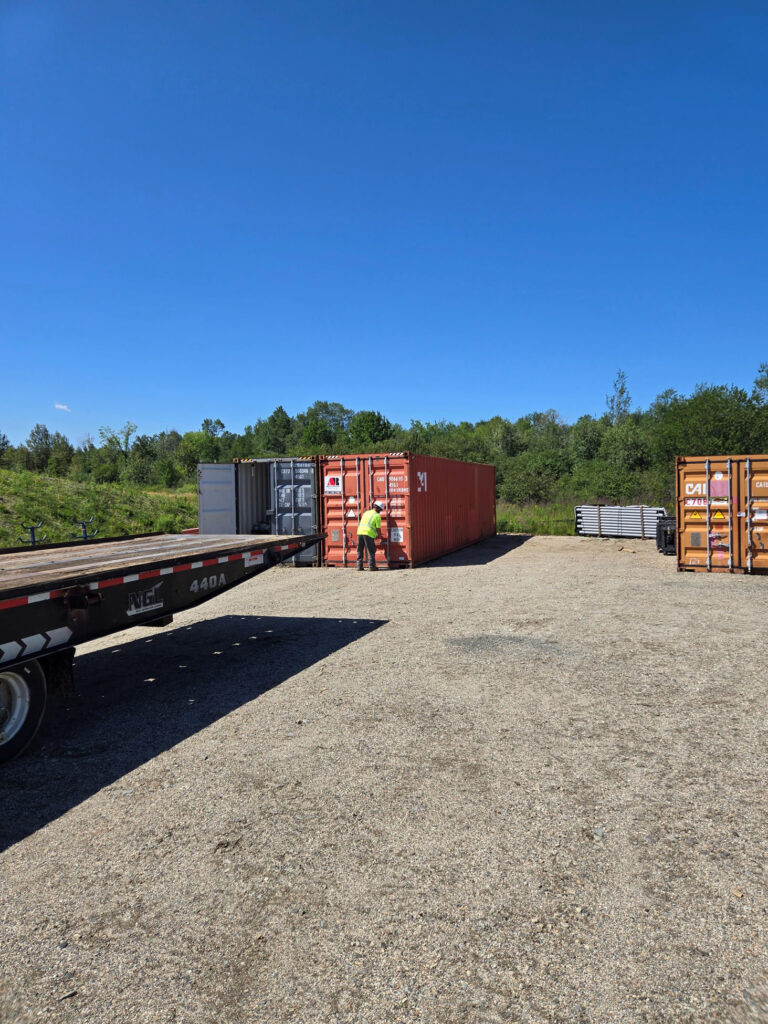 40-Foot Storage Container Delivery in Hermon