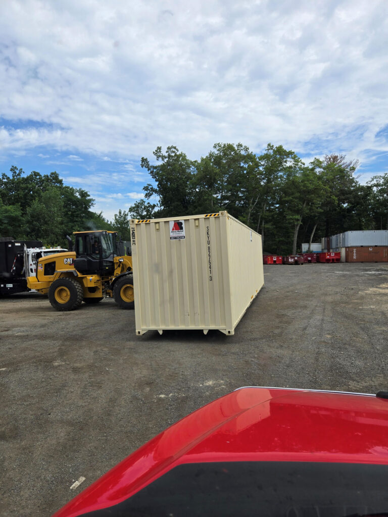 Abco Rental & Storage, Inc delivered a 40-foot container to Andover for a printing company project in Lawrence.