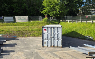 40ft Storage Container Delivered to USM Gorham Campus to Support Construction