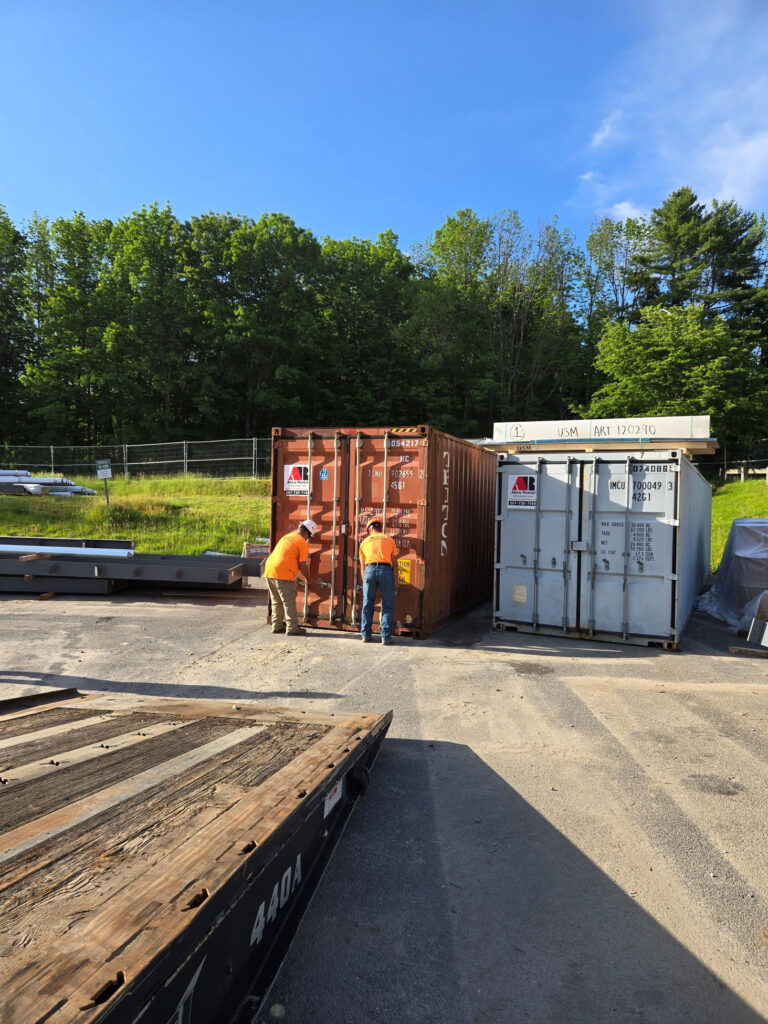 40ft Storage Container Rental Delivered to USM for New Art Building Construction 40ft Storage Container Rental Delivered to USM for New Art Building Construction