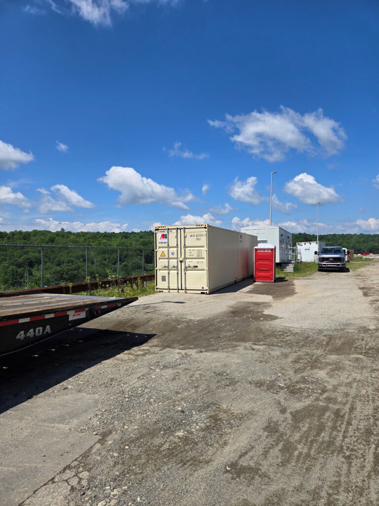 Abco Rental and Storage 40-foot container at Dick’s Sporting Goods in Augusta, M