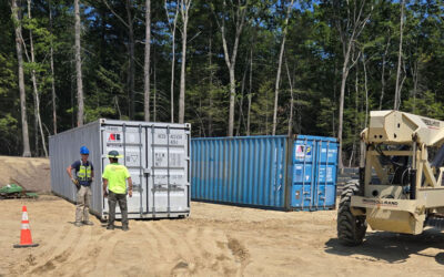 40ft Storage Container Rental for Saco, ME School Project