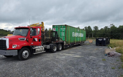 Shuttle Transportation of a 40ft storage container from Pittsfield to Livermore, ME