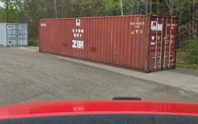 40ft Storage Container Rental Delivered to Phantom Fireworks in Scarborough, Maine for July 4th Overstock Storage