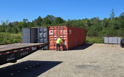 40-Foot Storage Container Delivery in Hermon, ME
