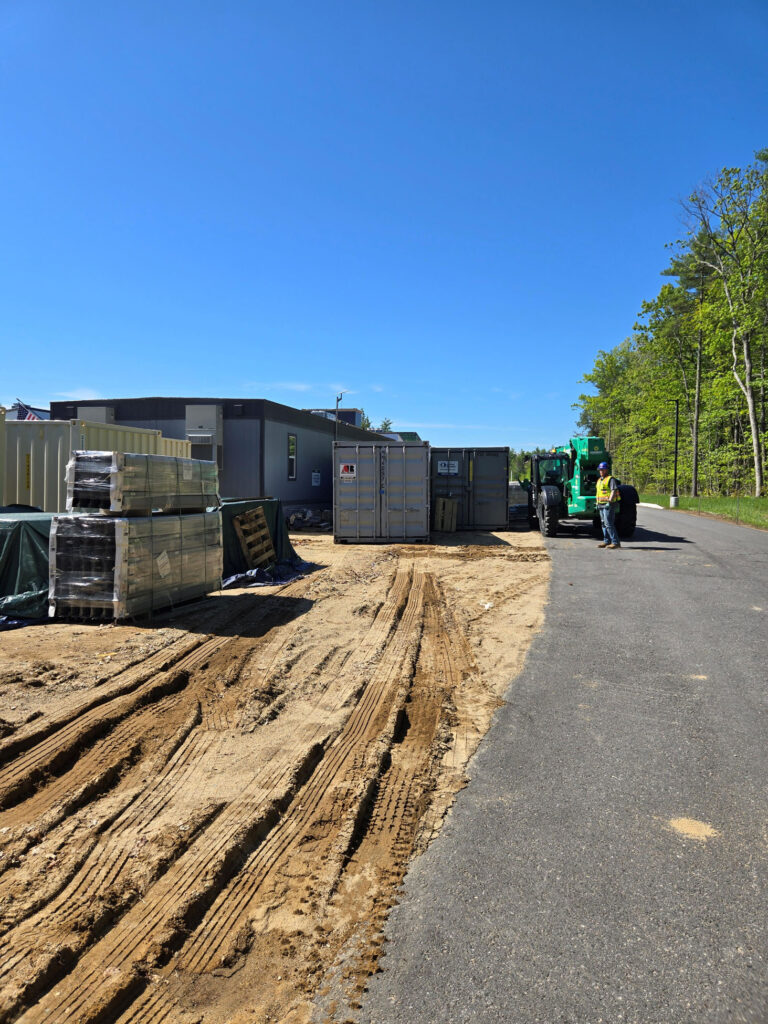 40ft storage container rental delivered to York County Jail in Alfred ME