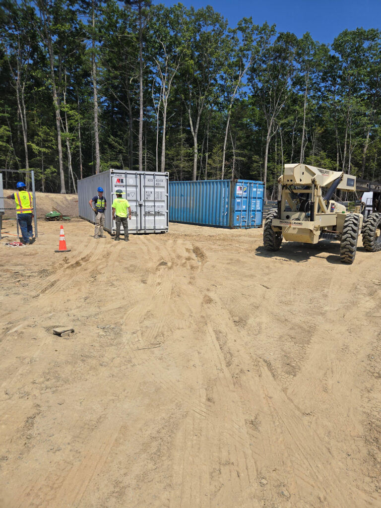 40ft Storage Container Rental for Saco, ME School Project