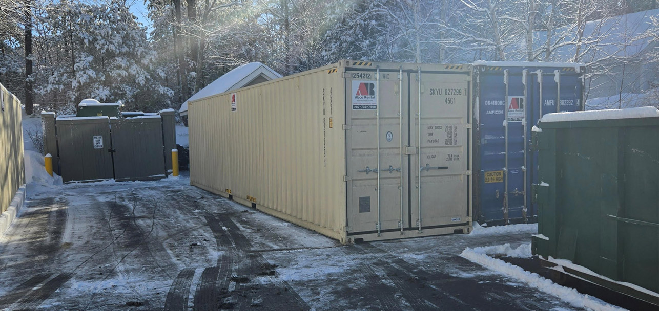 Storage Inc Another 40ft Storage Container Delivered for Hotel Renovation in North ...
