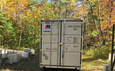 40ft Container Delivery for Freeport, ME Home Build