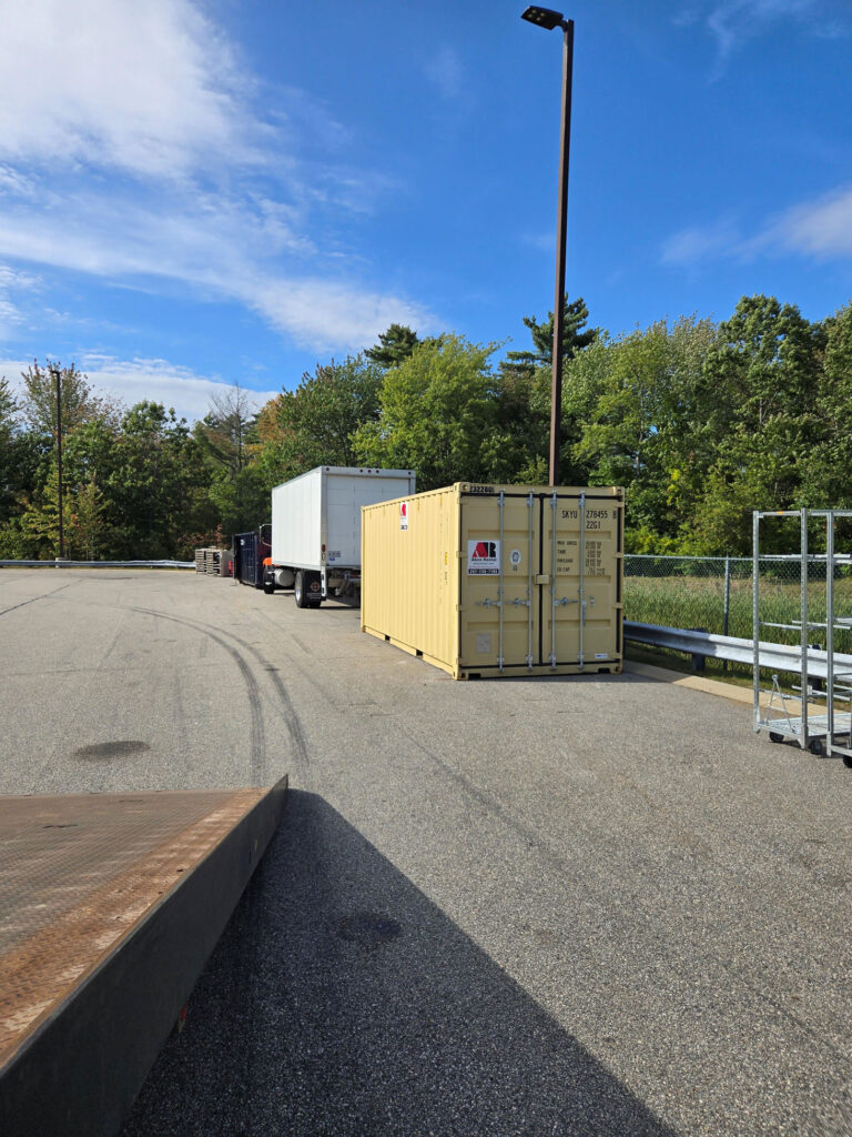 20ft Container Delivered to Scarborough Grocery Store for EJ Perry Contractor