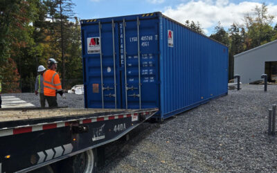 40ft Storage Container Rental Delivered to Coastal Maine Botanical Gardens