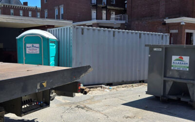 40ft Container Pickup in Lewiston for Greatfalls Construction