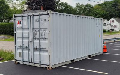 20’ storage container rental for a  business in South Portland, ME