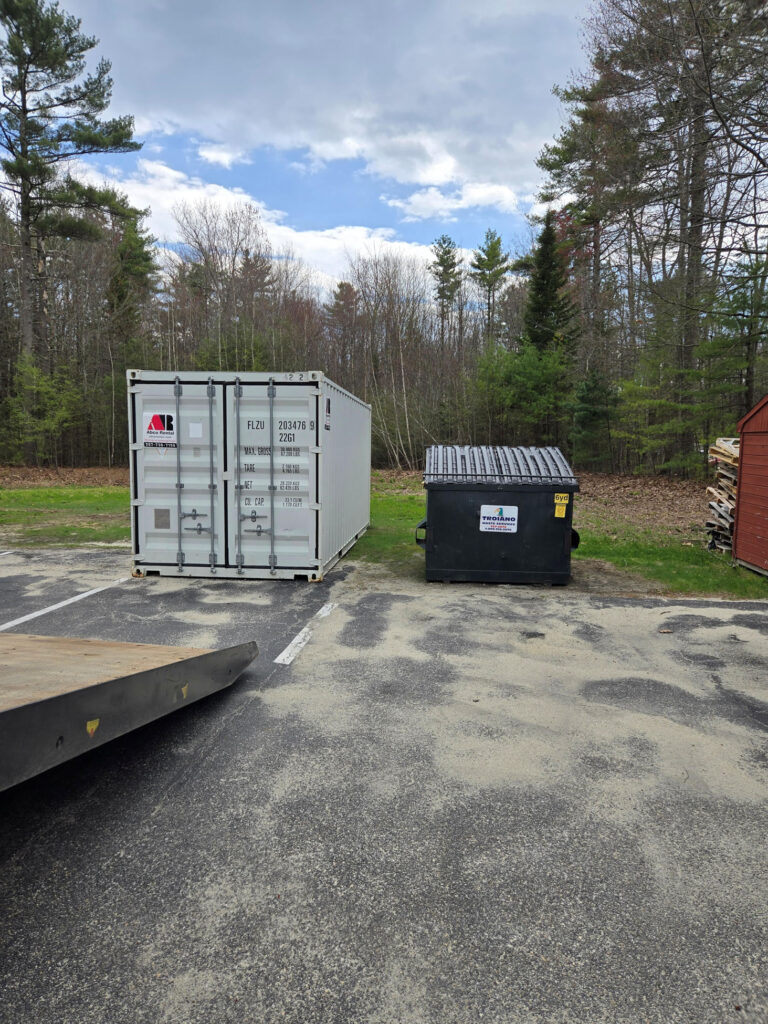 20ft Storage Container Rental Delivered to Hair Salon in Scarborough, Maine