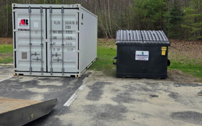 20ft Storage Container Rental Delivered to Hair Salon in Scarborough, Maine