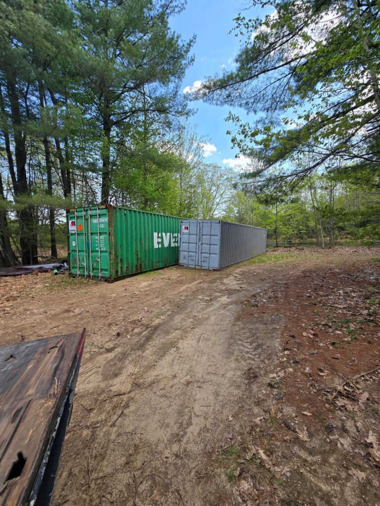 40’ Storage Container Delivery to New FedEx Facility in Scarborough ME