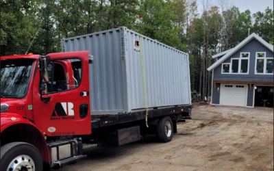 20 ft container rental picked up in Freeport, Maine.