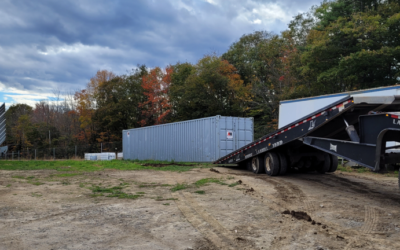 Picked up a 40 ft storage container rental from a Solar plant up in Sabattus,Maine