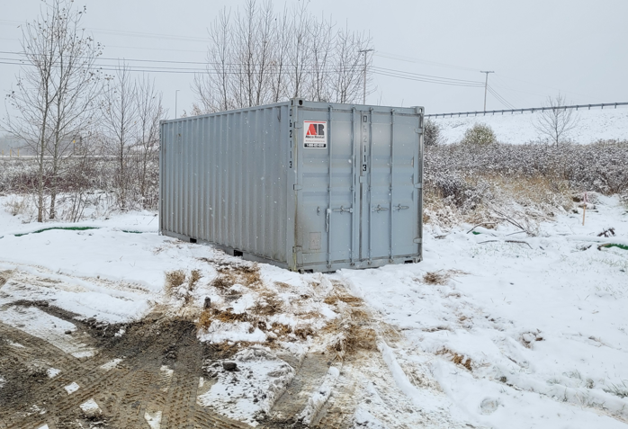 20 ft storage container rental delivered to Caribou Maine.