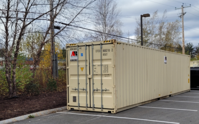 40’ High Cube rental delivered to Bangor Maine.