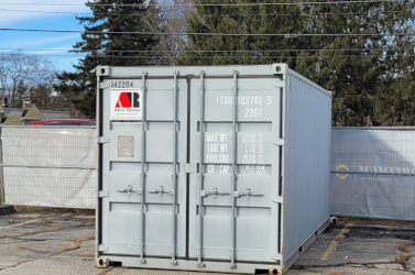 20′ storage container rental delivered to Brunswick ME