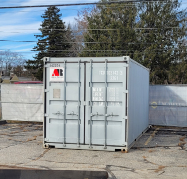 20' storage container rental delivered to Brunswick, ME