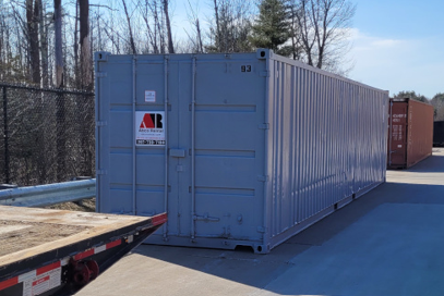 40’ container rental in Scarborough, Maine. 