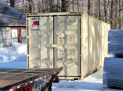 40’ High Cube storage container rental in Gilead, ME