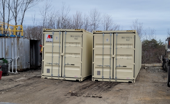 Sold 2, 40’ high cube storage containers to Nelson Property Service. They are making a shop out of them.