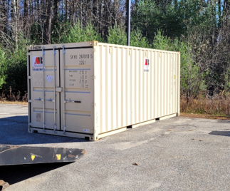 20ft storage container rental delivered to Falmouth, Maine