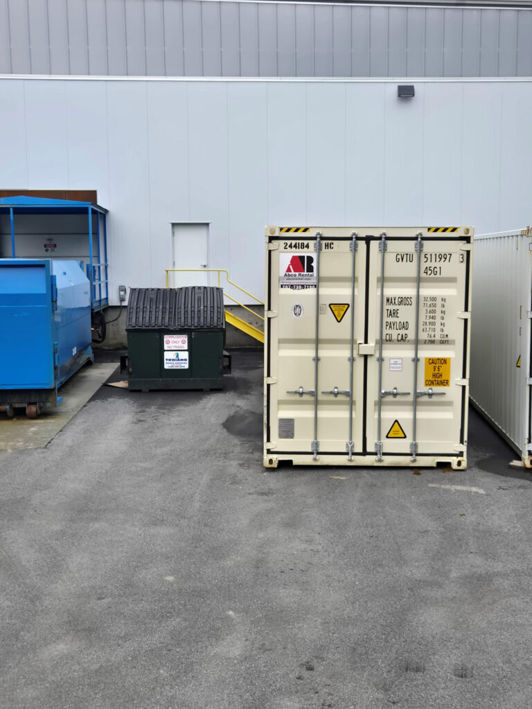 40’ storage container rental delivered to Westbrook, ME
