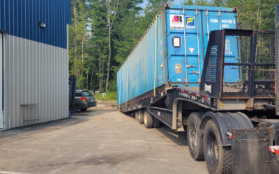 40ft storage container rental for an Auto Parts Store in Wiscassett, ME